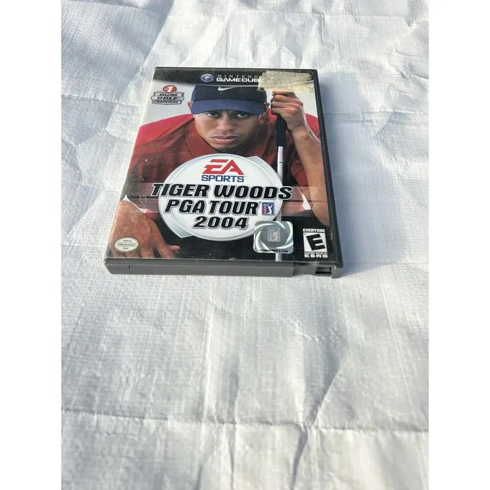Tiger Woods PGA Tour 2004 Game, Both Discs & Manual, Missing One Disc